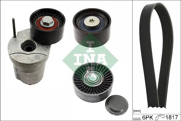 INA 529 0368 10 - Kit Cinghie Poly-V www.autoricambi360.it