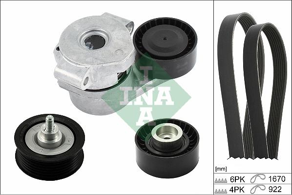 INA 529 0301 10 - Kit Cinghie Poly-V www.autoricambi360.it