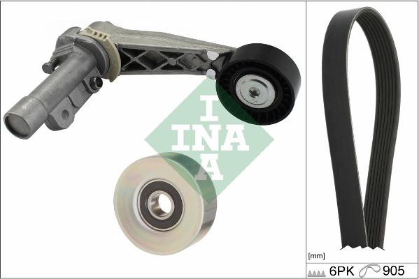 INA 529 0308 10 - Kit Cinghie Poly-V www.autoricambi360.it