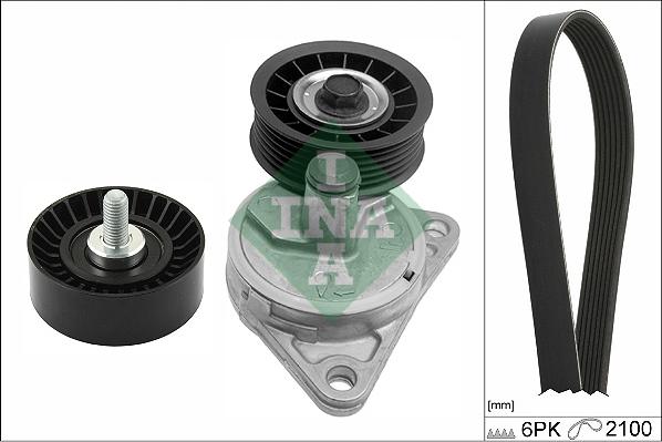 INA 529 0385 10 - Kit Cinghie Poly-V www.autoricambi360.it