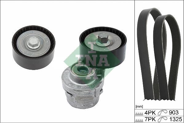 INA 529 0386 10 - Kit Cinghie Poly-V www.autoricambi360.it