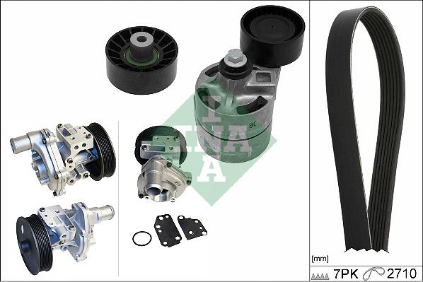 INA 529 0388 30 - Pompa acqua + Kit cinghia Poly V www.autoricambi360.it