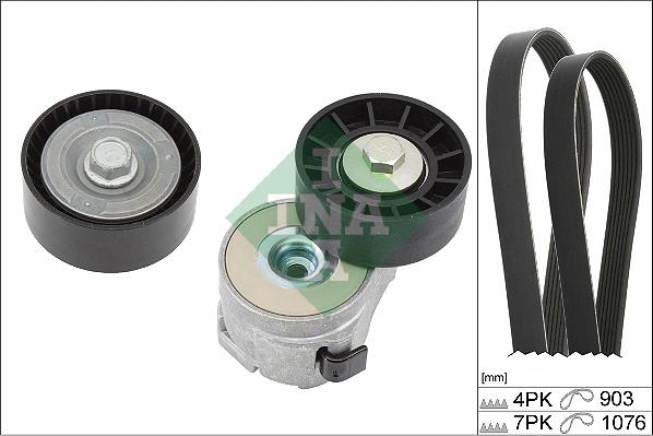 INA 529 0383 10 - Kit Cinghie Poly-V www.autoricambi360.it
