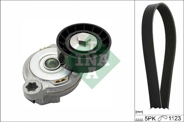 INA 529 0375 10 - Kit Cinghie Poly-V www.autoricambi360.it