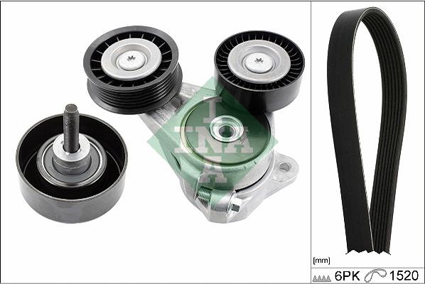 INA 529 0376 10 - Kit Cinghie Poly-V www.autoricambi360.it