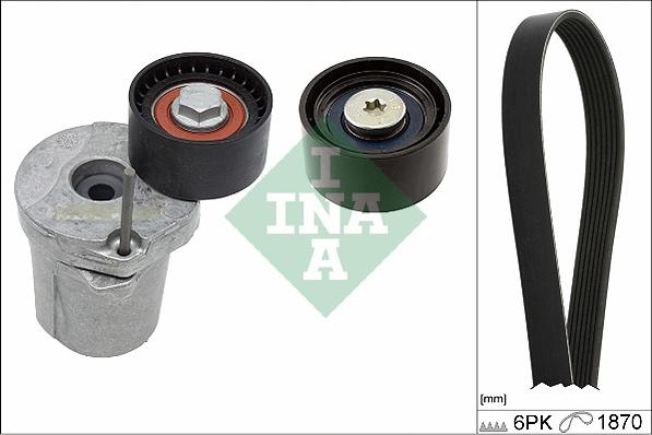 INA 529 0370 10 - Kit Cinghie Poly-V www.autoricambi360.it