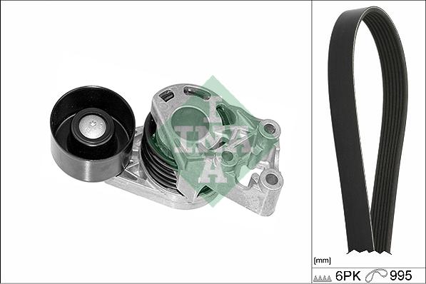 INA 529 0378 10 - Kit Cinghie Poly-V www.autoricambi360.it