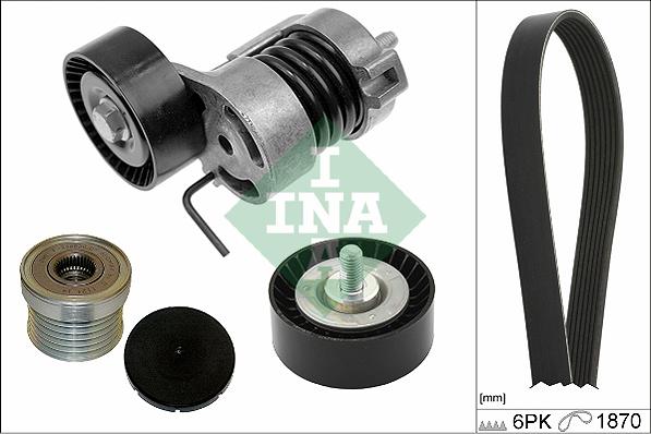 INA 529 0255 10 - Kit Cinghie Poly-V www.autoricambi360.it