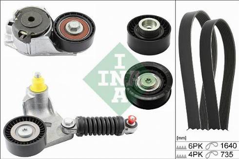 INA 529 0251 10 - Kit Cinghie Poly-V www.autoricambi360.it