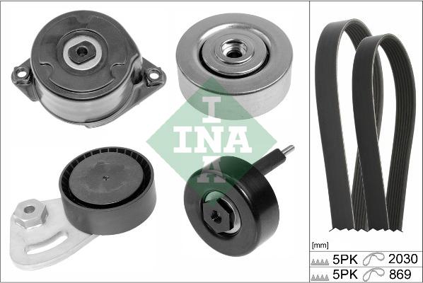 INA 529 0253 10 - Kit Cinghie Poly-V www.autoricambi360.it