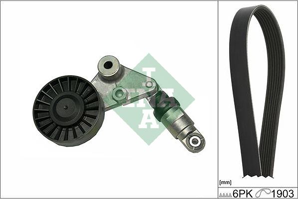 INA 529 0203 10 - Kit Cinghie Poly-V www.autoricambi360.it