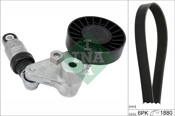 INA 529 0202 10 - Kit Cinghie Poly-V www.autoricambi360.it