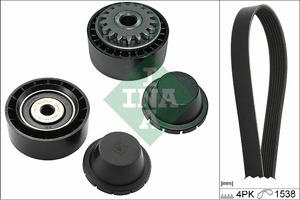 INA 529 0280 10 - Kit Cinghie Poly-V www.autoricambi360.it