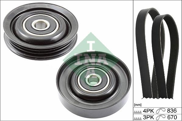 INA 529 0230 10 - Kit Cinghie Poly-V www.autoricambi360.it