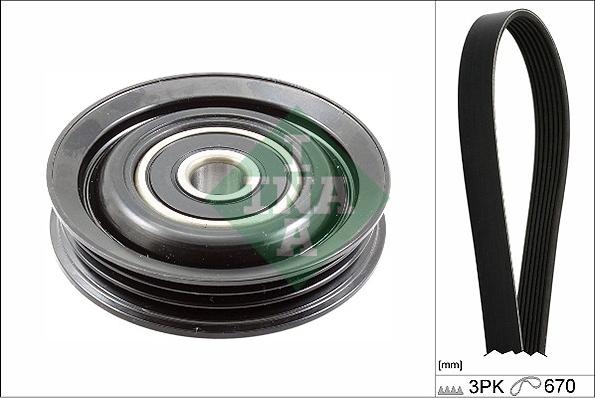 INA 529 0227 10 - Kit Cinghie Poly-V www.autoricambi360.it