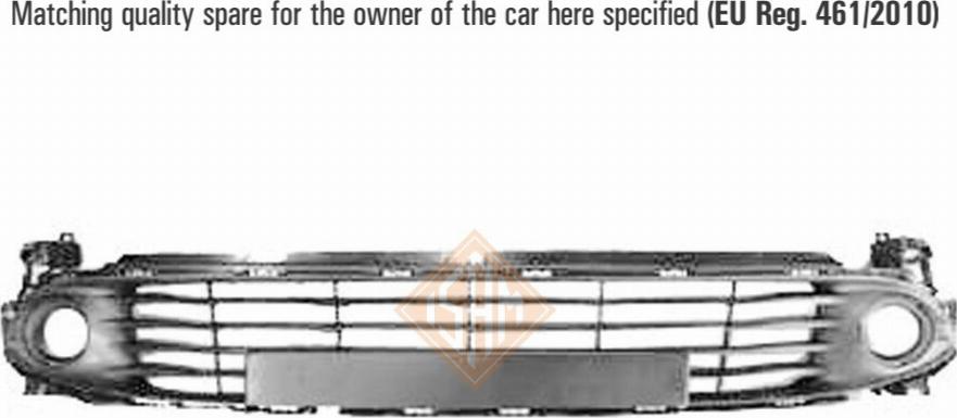 I.S.A.M. 1443710 - Griglia di ventilazione, Paraurti www.autoricambi360.it