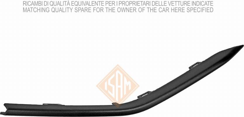I.S.A.M. 1058714 - Modanatura decorativa / protettiva, Paraurti www.autoricambi360.it