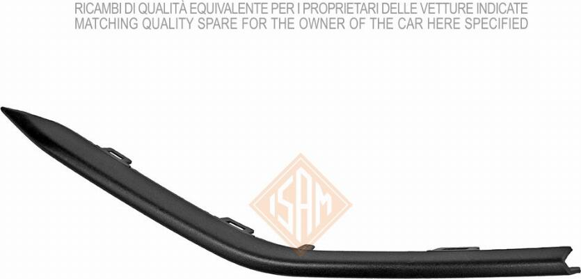 I.S.A.M. 1058715 - Modanatura decorativa / protettiva, Paraurti www.autoricambi360.it