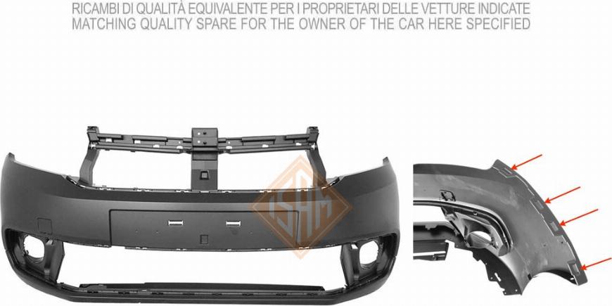 I.S.A.M. 2013111 - Paraurti www.autoricambi360.it