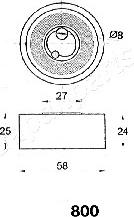 Japanparts BE-800 - Tendicinghia, Cinghia dentata www.autoricambi360.it