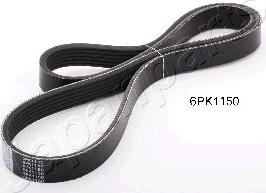 Japanparts DV-6PK1150 - Cinghia Poly-V www.autoricambi360.it