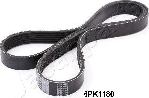 Japanparts DV-6PK1180 - Cinghia Poly-V www.autoricambi360.it