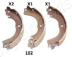 Japanparts GF-102AF - Kit ganasce freno www.autoricambi360.it