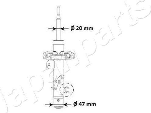 Japanparts MM-00940 - Ammortizzatore www.autoricambi360.it