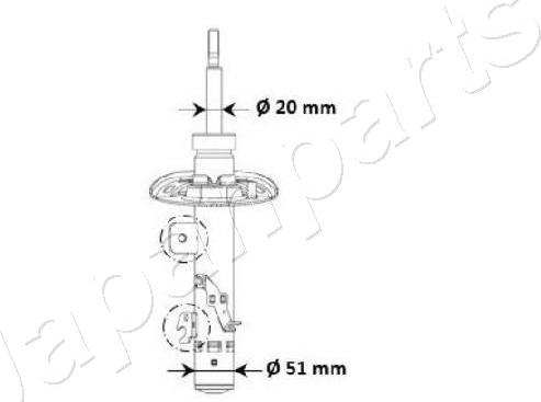 Japanparts MM-00975 - Ammortizzatore www.autoricambi360.it