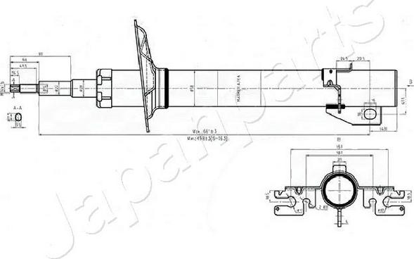 Japanparts MM-00552 - Ammortizzatore www.autoricambi360.it