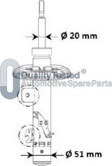Japanparts MQ-00975 - Ammortizzatore www.autoricambi360.it