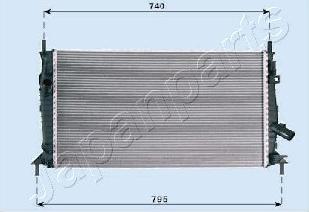 Japanparts RDA053081 - Radiatore, Raffreddamento motore www.autoricambi360.it