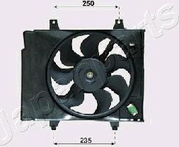 Japanparts VNT332001 - Ventola, Raffreddamento motore www.autoricambi360.it