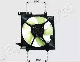 Japanparts VNT241010 - Ventola, Raffreddamento motore www.autoricambi360.it