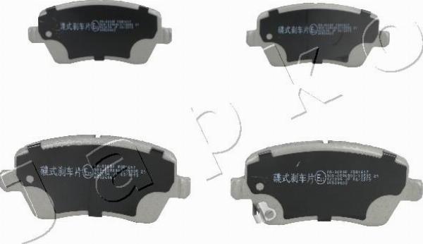 Japko 50800 - Kit pastiglie freno, Freno a disco www.autoricambi360.it