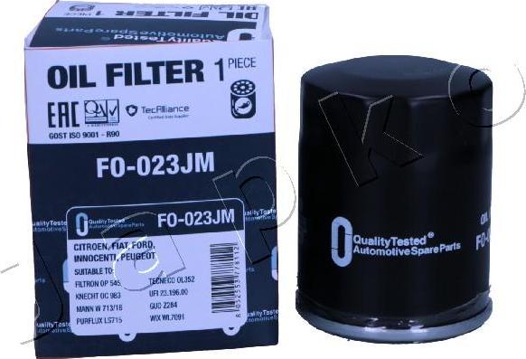 Japko FO-023JM - Filtro olio www.autoricambi360.it