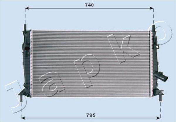 Japko RDA053081 - Radiatore, Raffreddamento motore www.autoricambi360.it