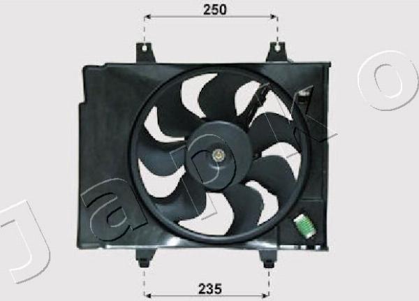Japko VNT332001 - Ventola, Raffreddamento motore www.autoricambi360.it