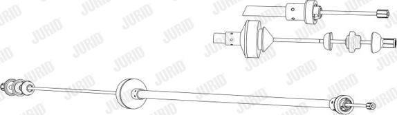 Jurid 422656J - Cavo comando, Comando frizione www.autoricambi360.it