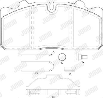 Jurid 2908809560 - Kit pastiglie freno, Freno a disco www.autoricambi360.it