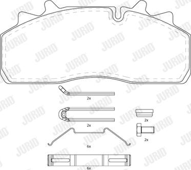 Jurid 2915905390 - Kit pastiglie freno, Freno a disco www.autoricambi360.it