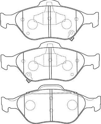 Kavo Parts BP-9109 - Kit pastiglie freno, Freno a disco www.autoricambi360.it