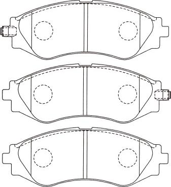 Kavo Parts BP-1003 - Kit pastiglie freno, Freno a disco www.autoricambi360.it