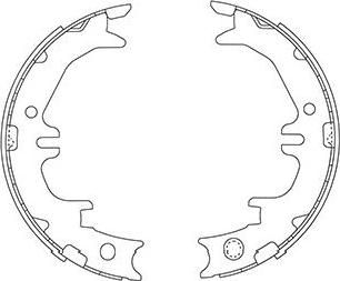 Kavo Parts BS-9947 - Kit ganasce freno www.autoricambi360.it