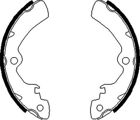 Kavo Parts BS-8901 - Kit ganasce freno www.autoricambi360.it