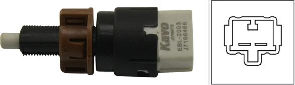 Kavo Parts EBL-2003 - Interruttore luce freno www.autoricambi360.it