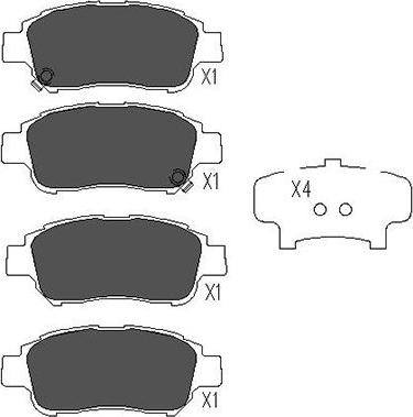 Kavo Parts KBP-9008 - Kit pastiglie freno, Freno a disco www.autoricambi360.it
