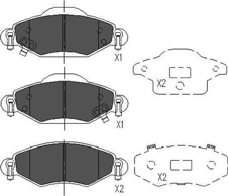 Kavo Parts KBP-9023 - Kit pastiglie freno, Freno a disco www.autoricambi360.it