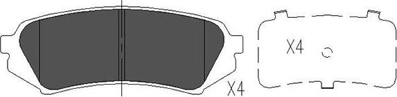 Kavo Parts KBP-9118 - Kit pastiglie freno, Freno a disco www.autoricambi360.it