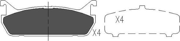 Kavo Parts KBP-4507 - Kit pastiglie freno, Freno a disco www.autoricambi360.it